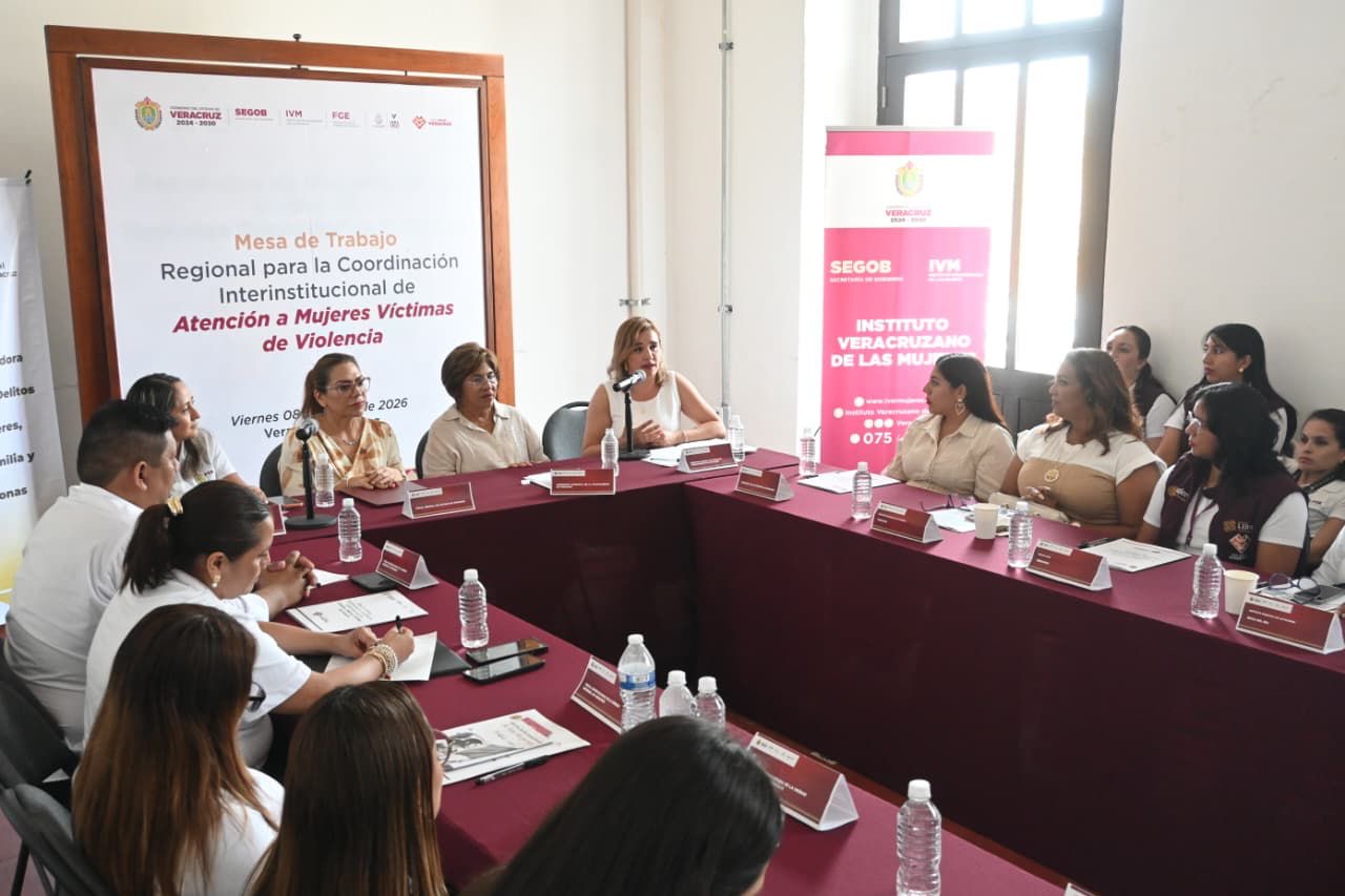 Alcaldesa de Veracruz refuerza coordinación contra violencia de género