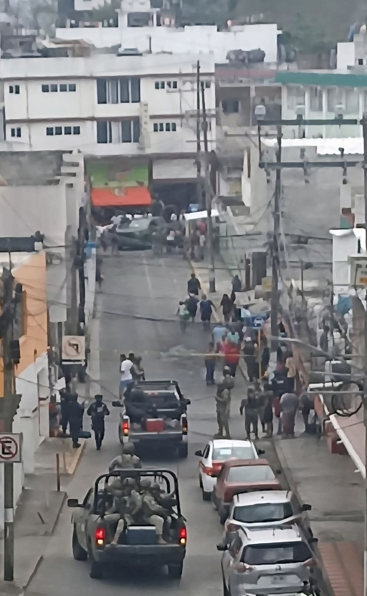Operativo policial tras ataque armado en carnicería Los Jarochos en Tuxpan