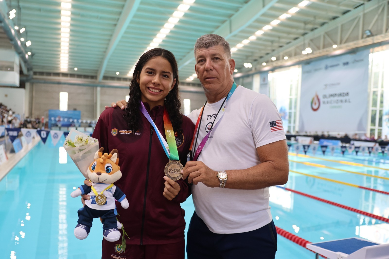 Atletas de natación del municipio de Veracruz en la Olimpiada Nacional CONADE 2026