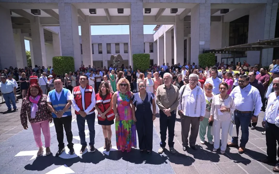 Participa Congreso de Veracruz en simulacro nacional de sismo