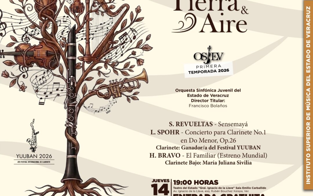 Cuarta edición del Festival YUUBAN de clarinete llega a Xalapa