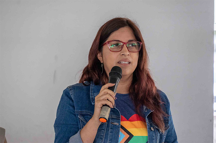 Estudiantes y académicos en la 4ª Jornada Stop Homofobia de la UV en Xalapa