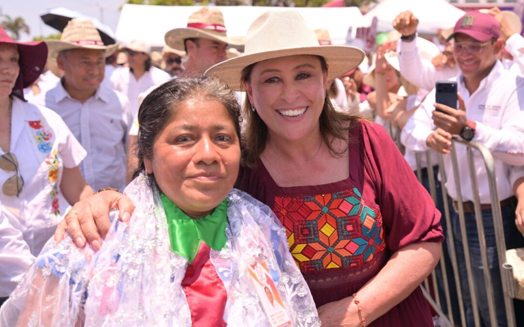 45 mil personas respaldan a Sheinbaum y Nahle en Veracruz