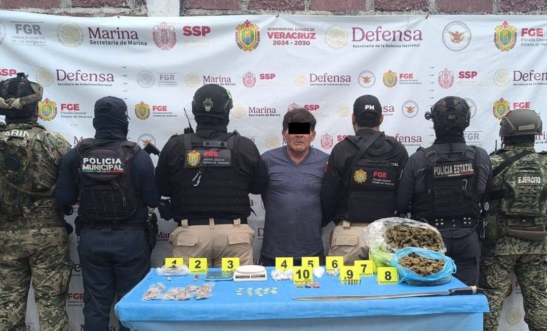 Detienen a 28 personas y aseguran drogas en operativo en Veracruz