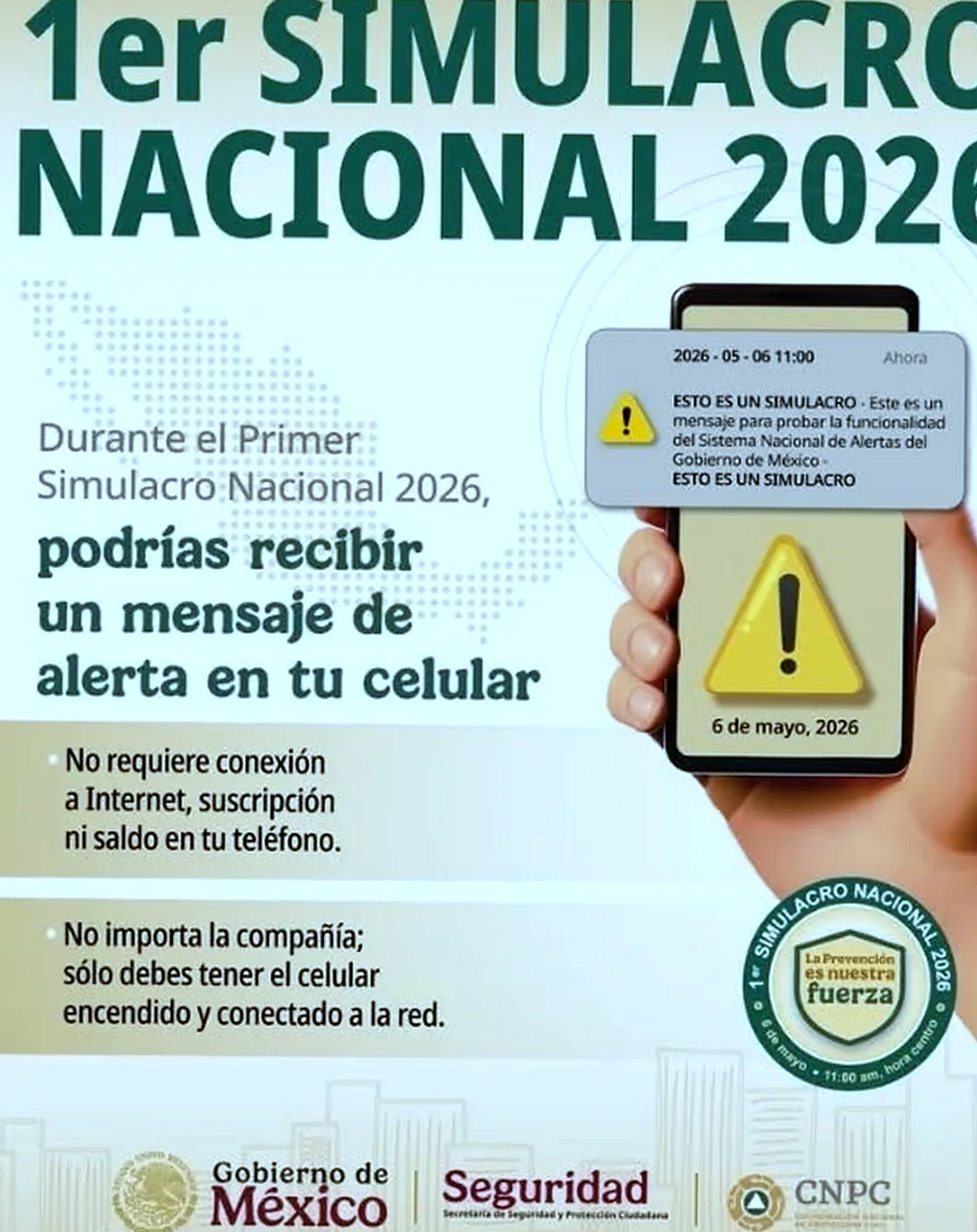 Llama a la participación del Ayuntamiento de Veracruz en el Primer Simulacro Nacional 2026 — Hoy Xalapa