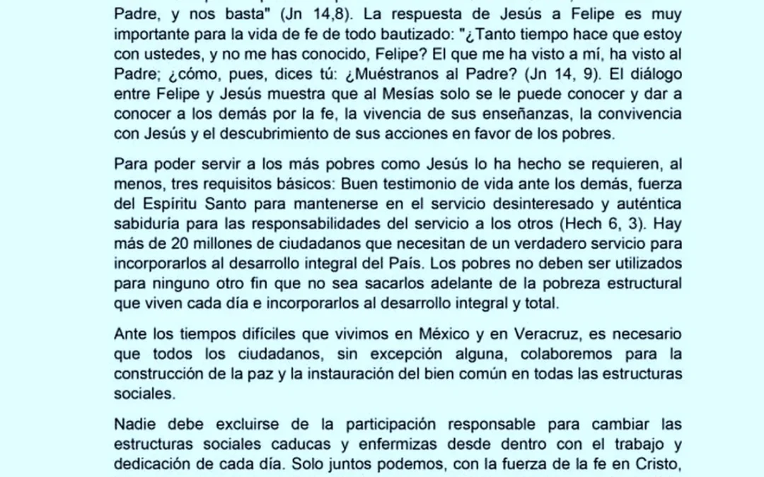Participación Responsable Solicitada por la Iglesia Católica para Cambio de Estructuras Sociales Obsoletas e Insaludables