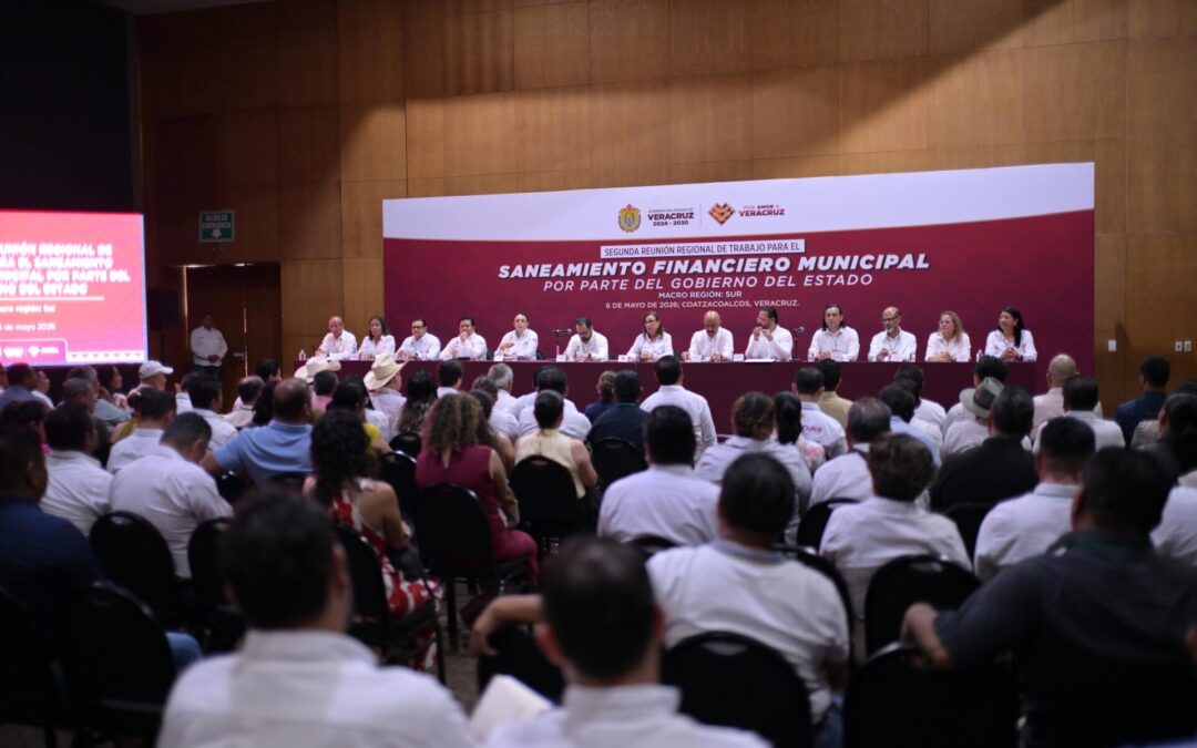 Rocío Nahle impulsa saneamiento financiero en municipios