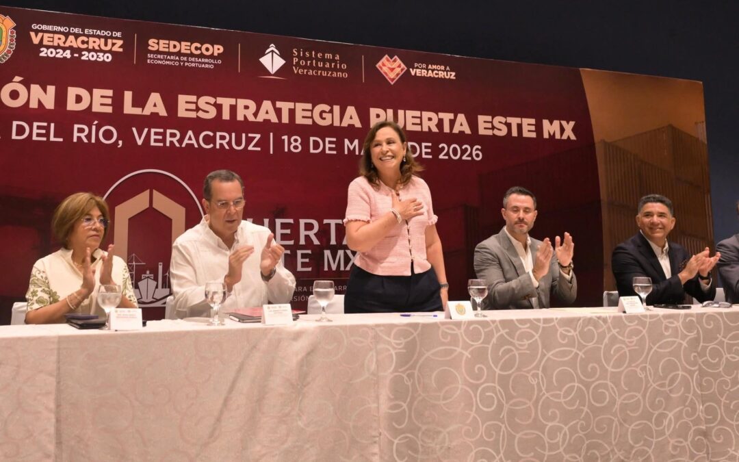 Rocío Nahle presenta estrategia Puerta Este MX para impulsar inversión en Veracruz