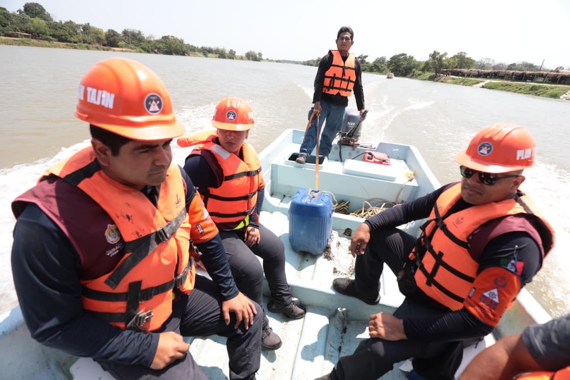 Simulacro de evacuación en Texistepec ante riesgo de inundación