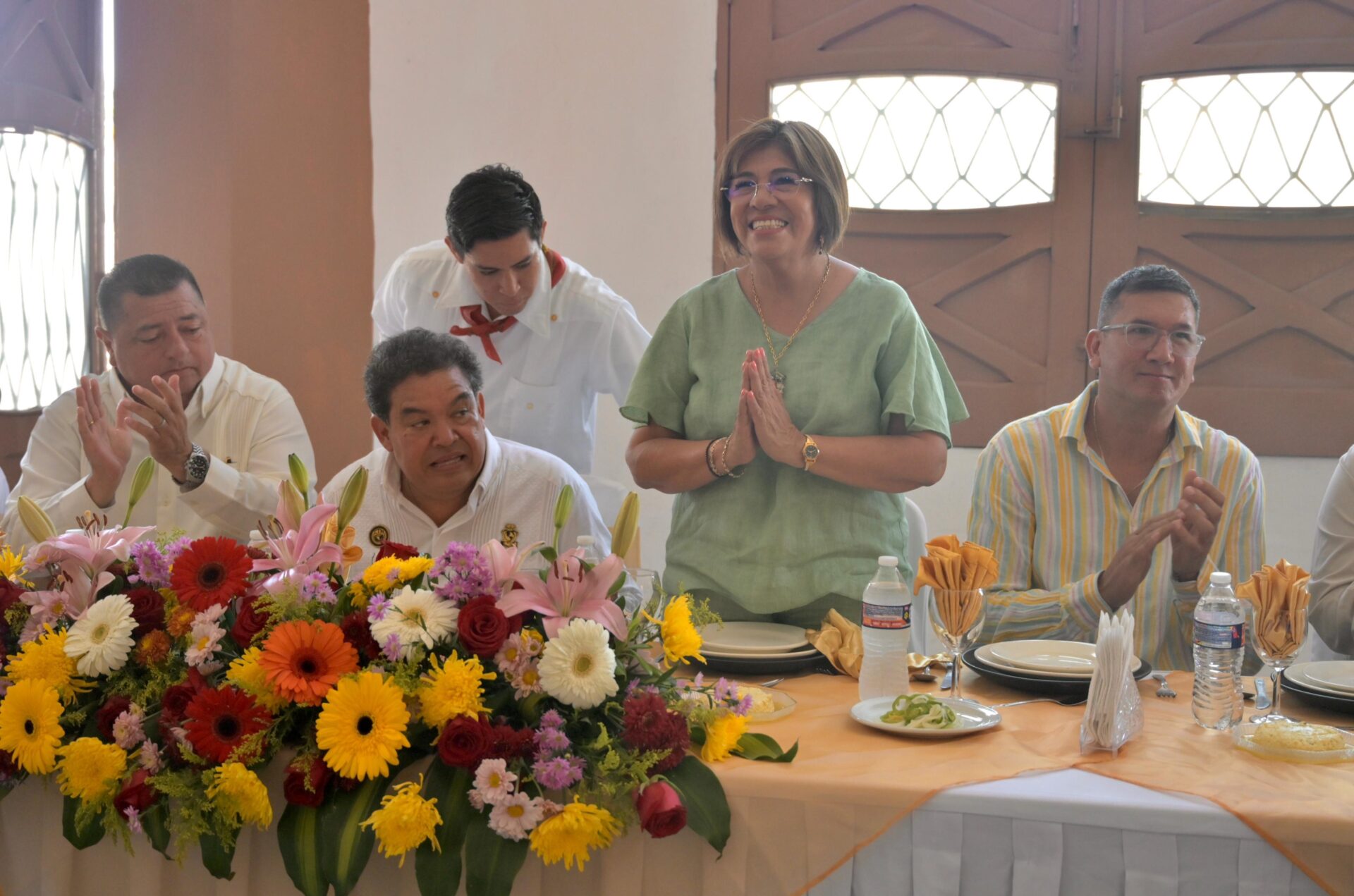 Alcaldesa de Veracruz reafirma apoyo a trabajadores en aniversario sindical