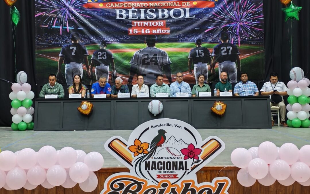 Xalapa y Banderilla inauguran torneo nacional de béisbol juvenil