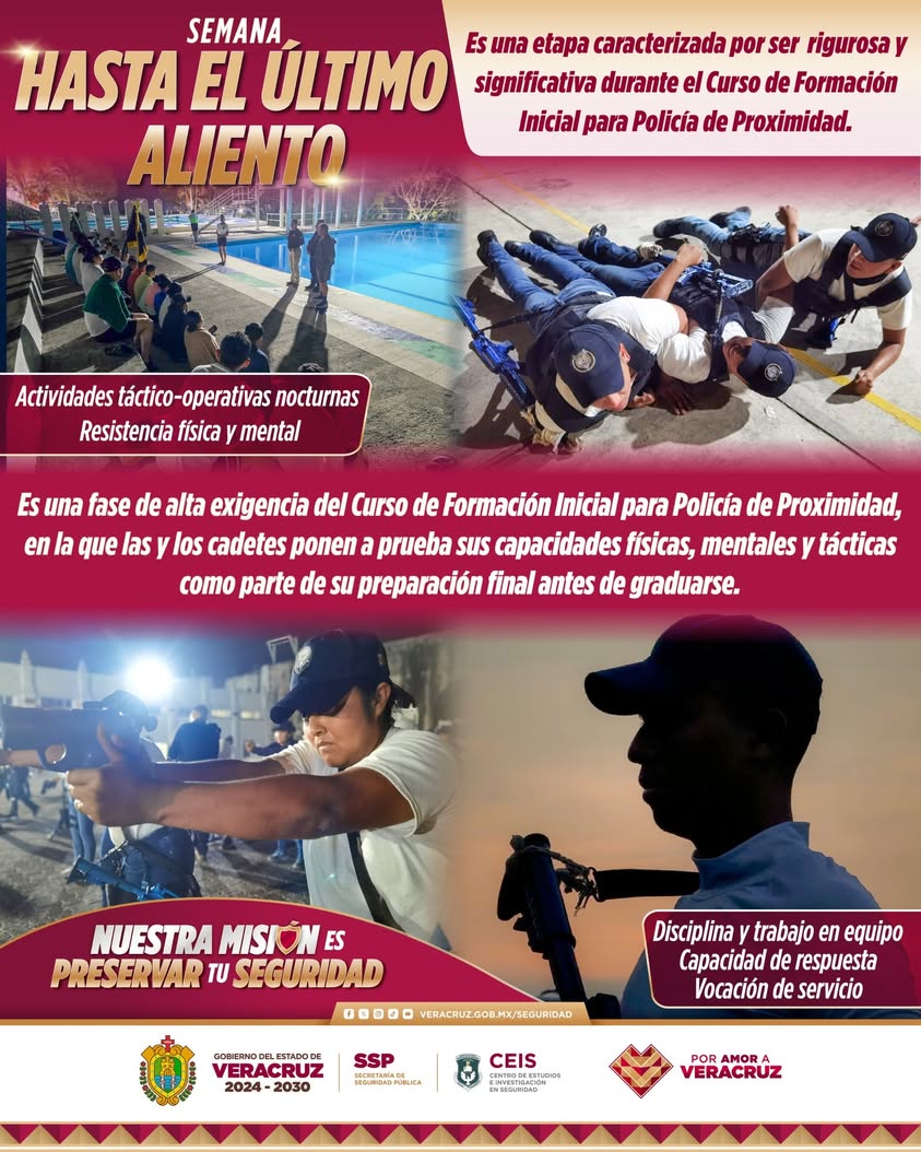 Cadetes del CEISVer durante el programa 'Hasta el Último Aliento'