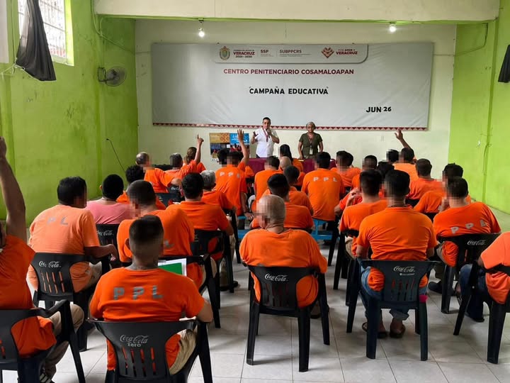 Campaña educativa en centros penitenciarios de Veracruz