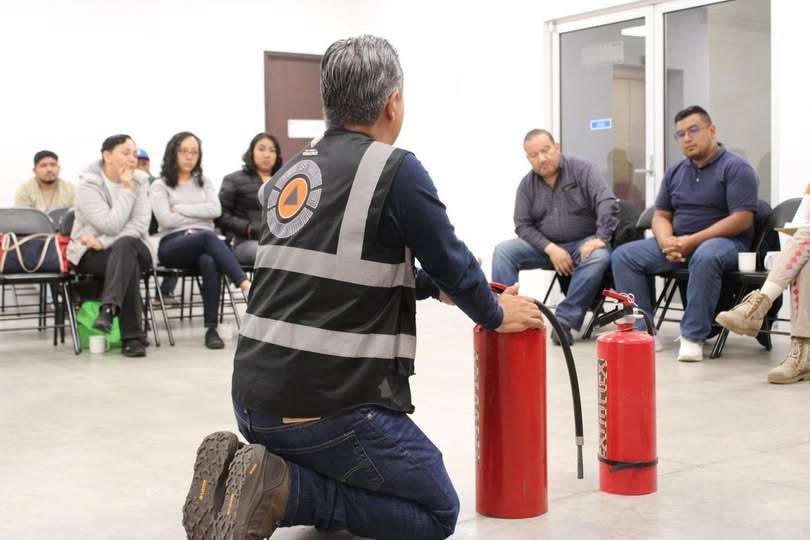 Capacitación en prevención de incendios para unidades internas de PC Veracruz