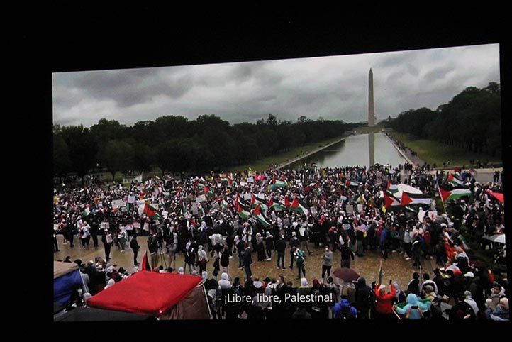 Matthew Solomon presenta documental sobre Palestina en la FILU