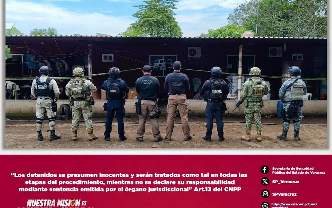 Cateos en seis municipios de Veracruz dejan 11 detenidos