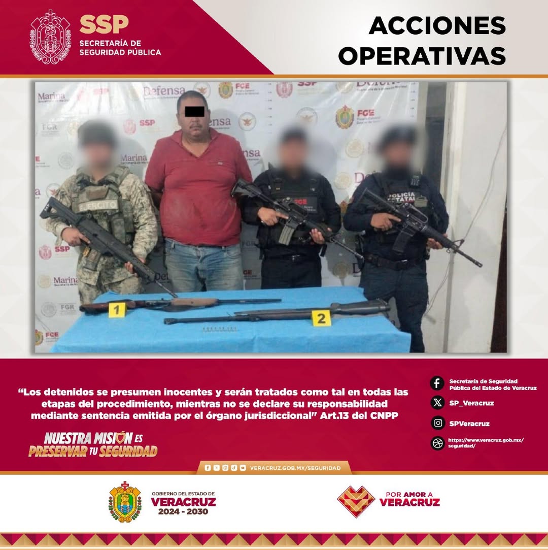 Operativo de cateos en varios municipios de Veracruz con 18 detenidos