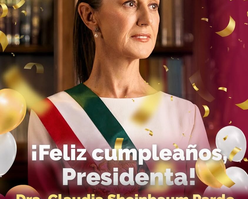 Ayuntamiento de Xalapa felicita a la presidenta Claudia Sheinbaum en su cumpleaños