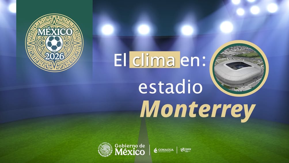 Video del Servicio Meteorológico Nacional con el pronóstico del clima para Monterrey en junio de 2026