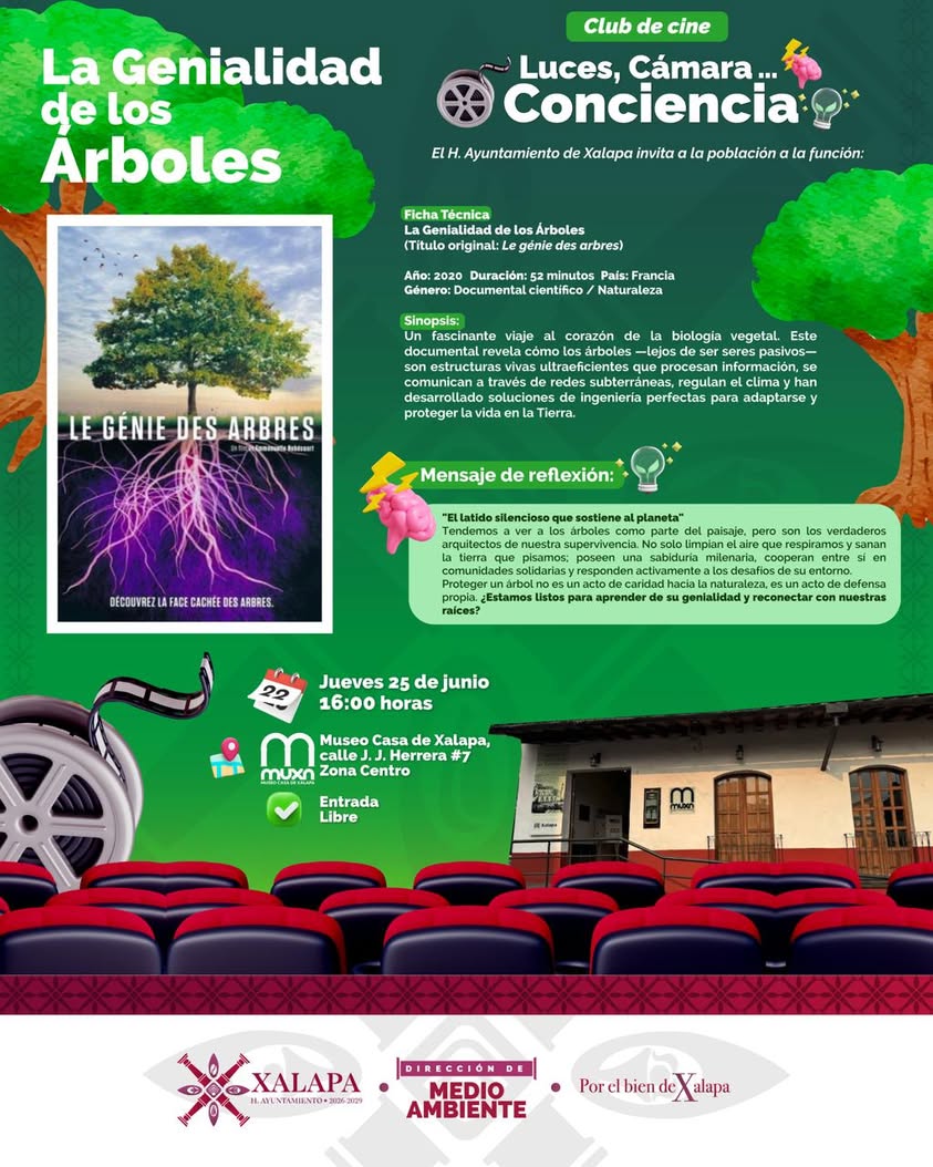Proyección del documental La Genialidad de los Árboles en el Museo Casa de Xalapa