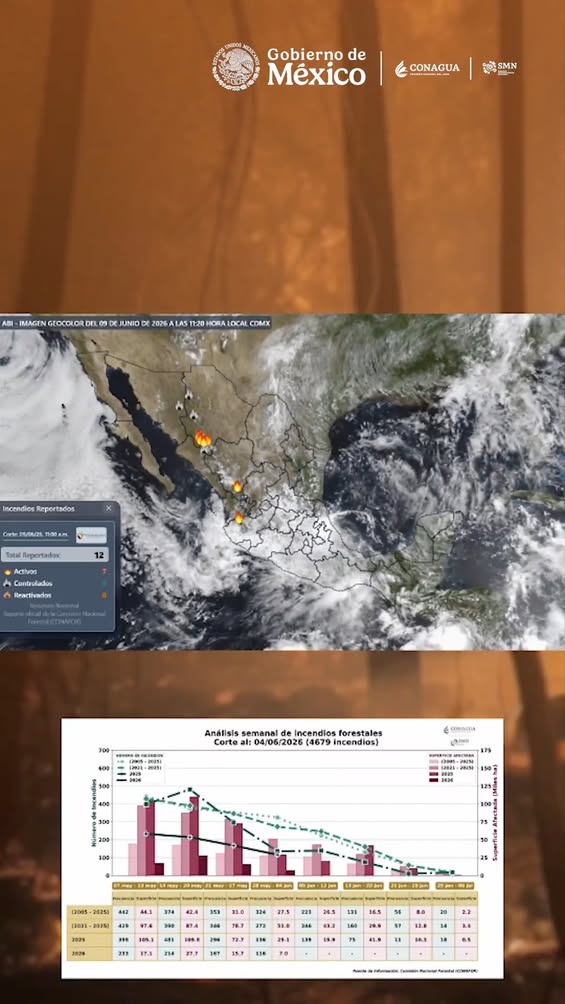 Condiciones meteorológicas que propician incendios forestales