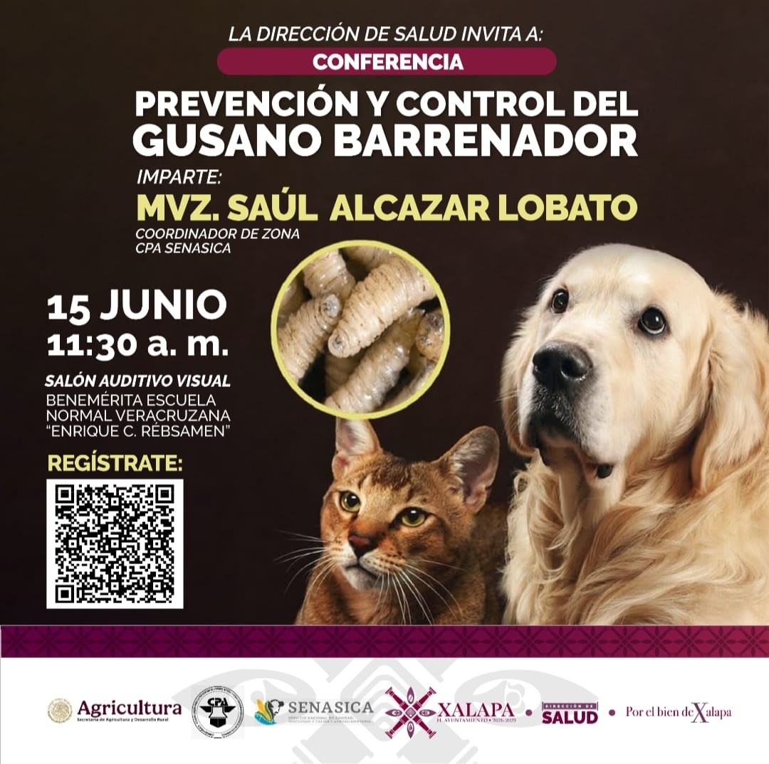 Conferencia sobre prevención del gusano barrenador en animales en Xalapa