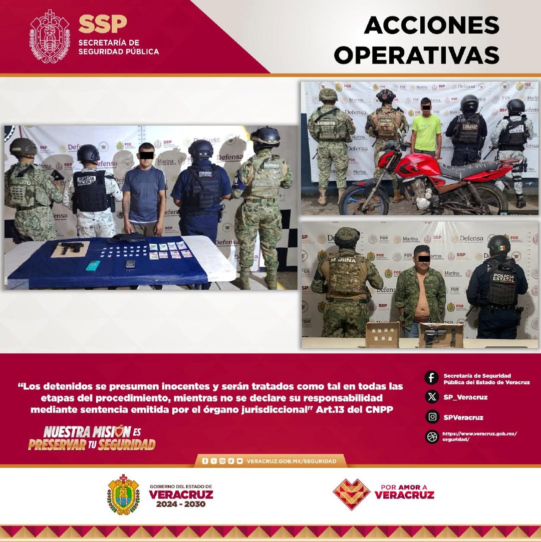 Operativo conjunto de decomiso de drogas en Veracruz