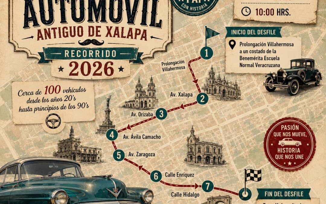 Cerca de 100 autos antiguos desfilarán en Xalapa por Día del Padre
