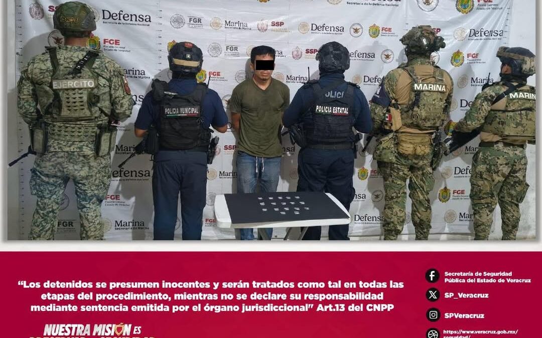 Detienen a 15 personas por drogas en Veracruz