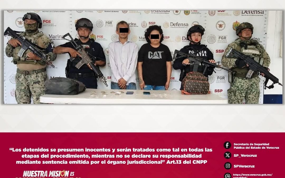 Detienen a 9 personas y aseguran drogas en Veracruz
