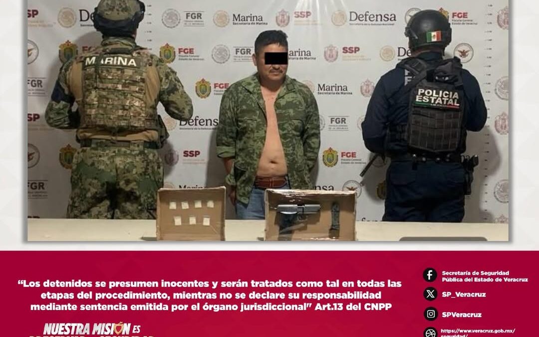 SSP Veracruz detiene a 12 personas por portación ilegal de arma