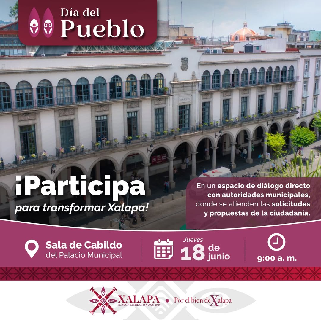 Convocatoria al Día del Pueblo en Xalapa
