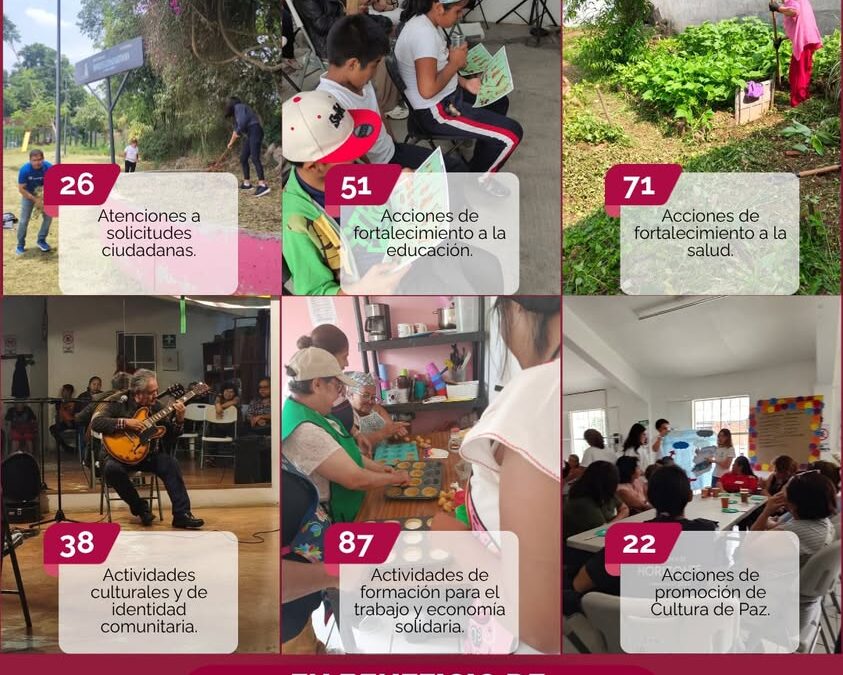 Dirección de Desarrollo Social de Xalapa presenta resumen de actividades de mayo