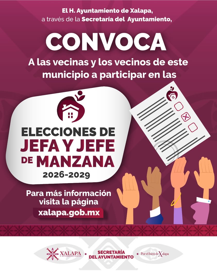 eleccion-jefes-manzana-xalapa Convocatoria para elección de jefas y jefes de manzana en Xalapa