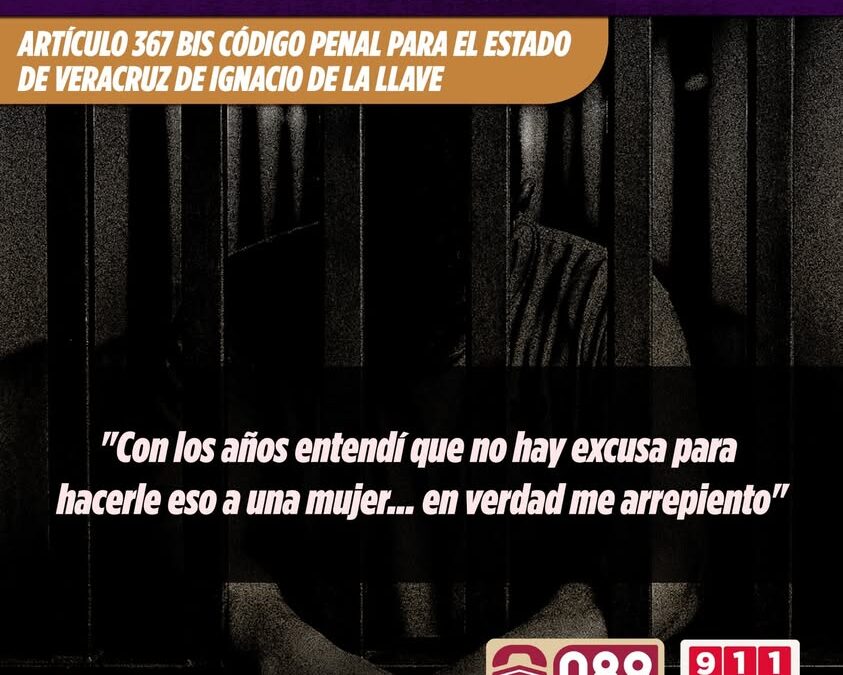 Feminicidio en Veracruz puede alcanzar hasta 70 años de prisión