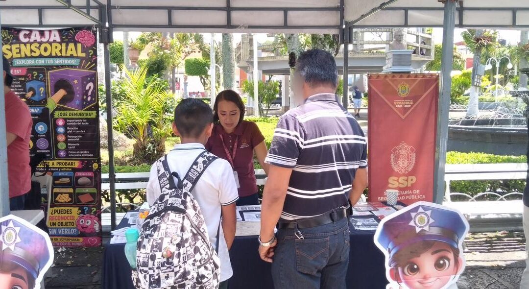 Feria itinerante de ciencia y arte en Huatusco promueve cultura de legalidad