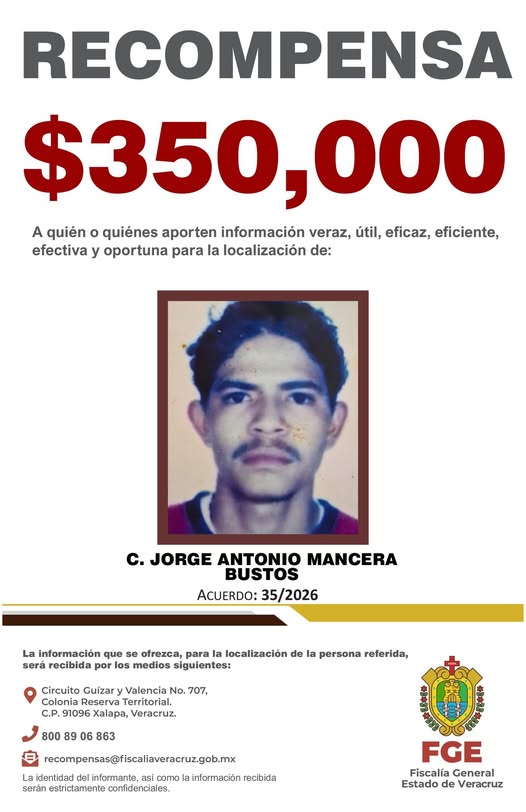 fge-veracruz-colaboracion-ciudadana FGE Veracruz solicita colaboración para localizar personas