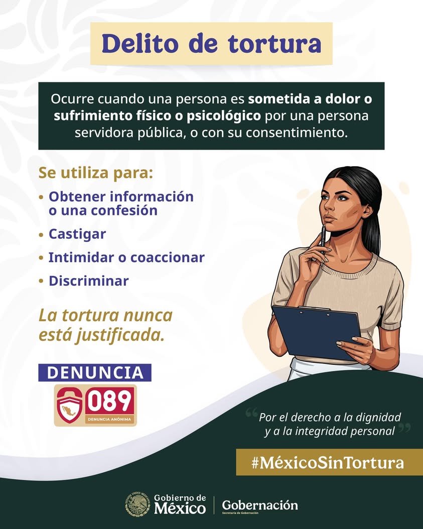 Fiscalía General del Estado de Veracruz llama a denunciar tortura
