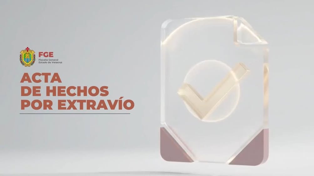 Portal de la Fiscalía de Veracruz para trámite de acta de hechos por extravío en línea