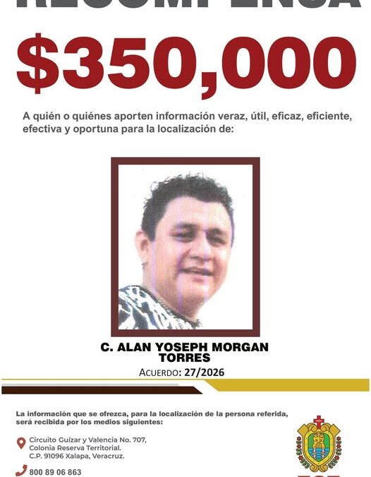 Fiscalía pide ayuda ciudadana para localizar personas en Veracruz
