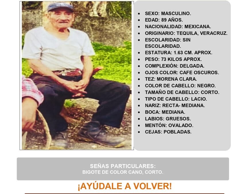 Fiscalía de Veracruz solicita ayuda para localizar a una persona