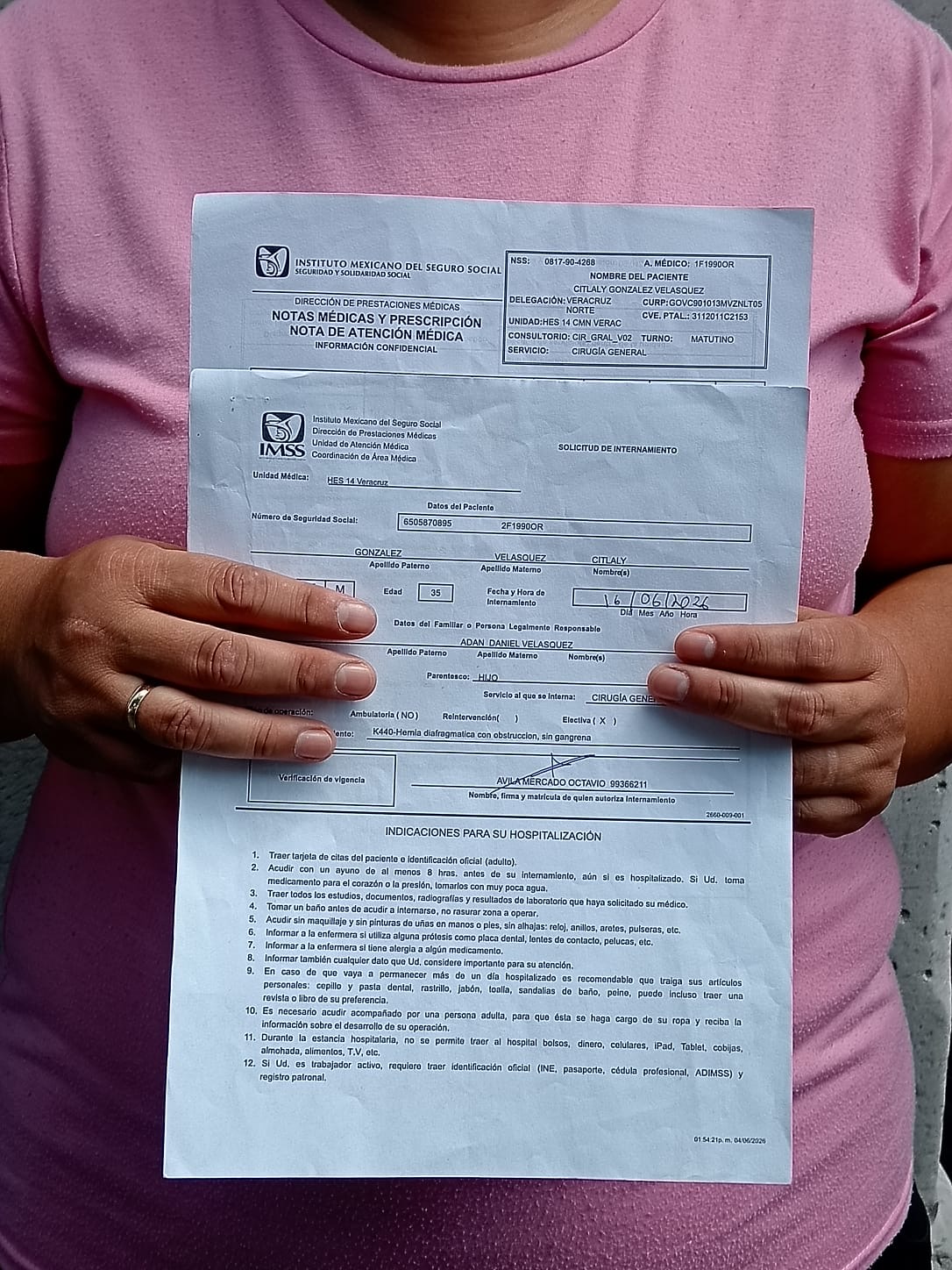 Paciente denuncia cancelación de cirugía por falta de equipo en IMSS 14