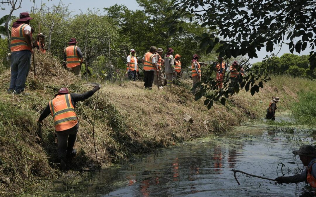 Intensifica Veracruz limpieza de canales ante lluvias