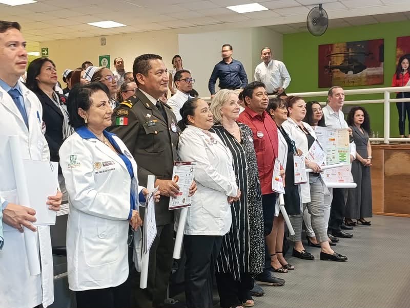 Subdelegado Médico Daniel Vargas Santes en presentación de Protocolos Nacionales de Atención Médica en CRISVER
