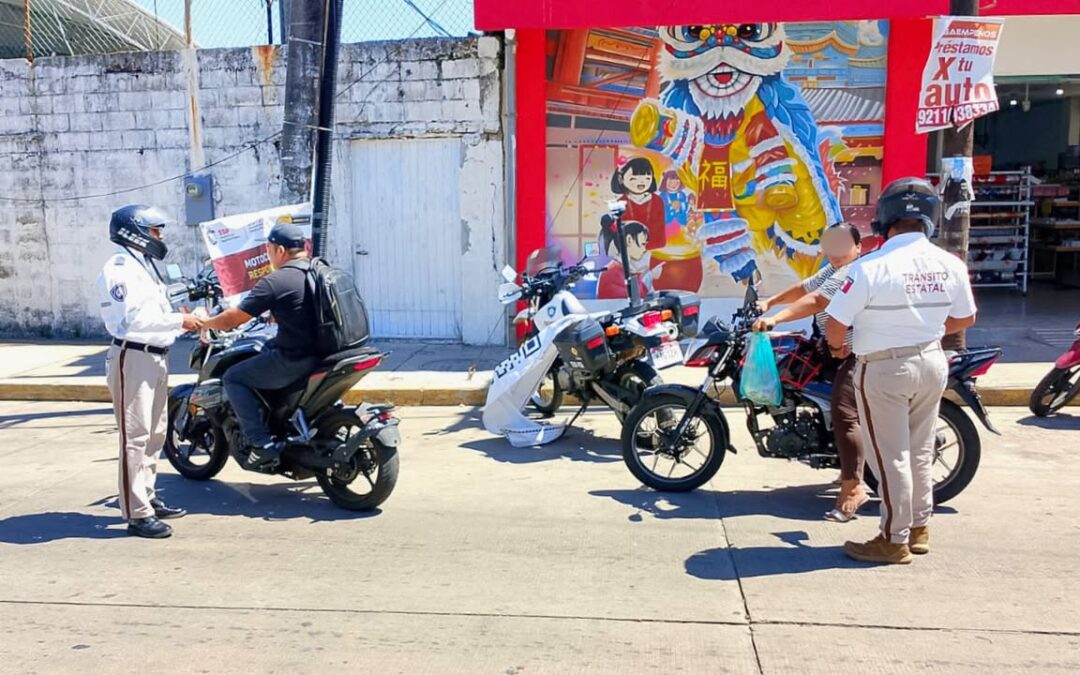 Realizan jornada informativa “Motociclista Responsable” en cuatro municipios