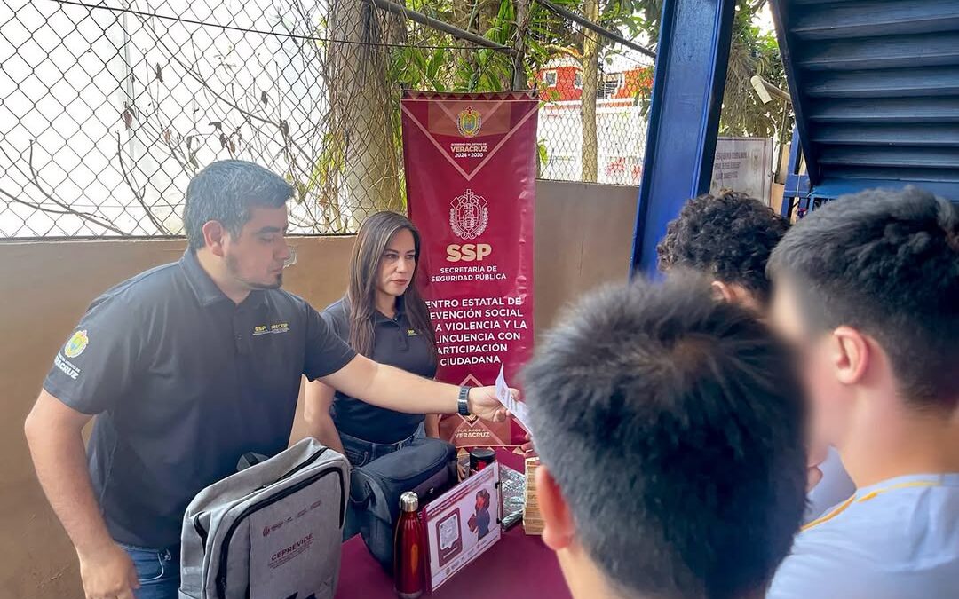 SSP Veracruz promueve prevención escolar en Xalapa