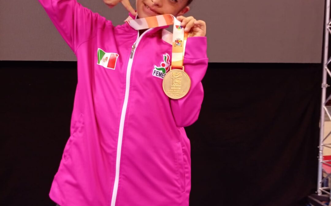 Veracruzana Zoé López Vidaña conquista oro mundial en gimnasia rítmica