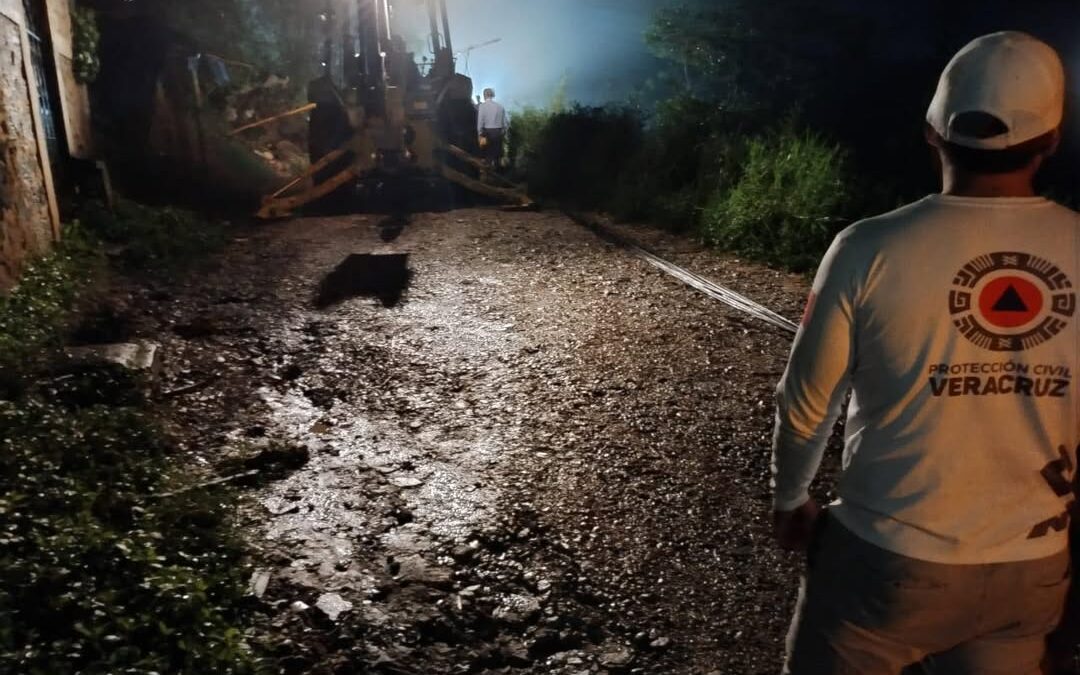 Protección Civil monitorea lluvias en Veracruz