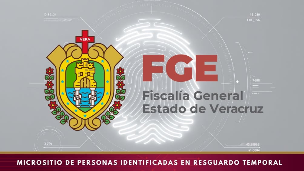 Micrositio de identificación humana de la Fiscalía General del Estado de Veracruz