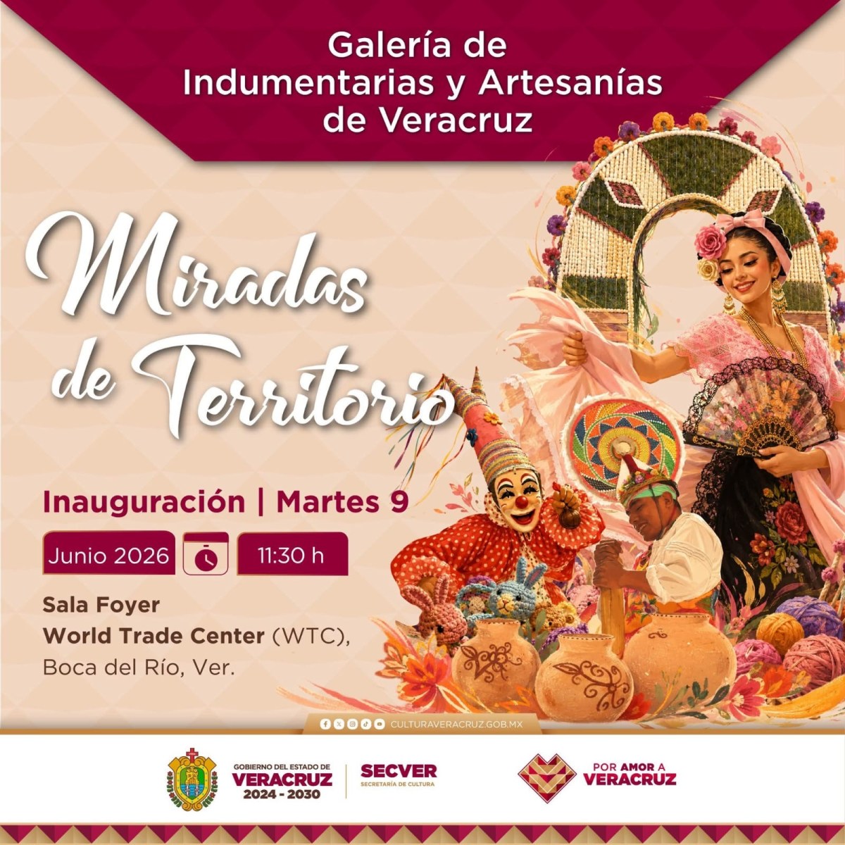 Exposición Miradas de Territorio en la Galería del World Trade Center de Veracruz
